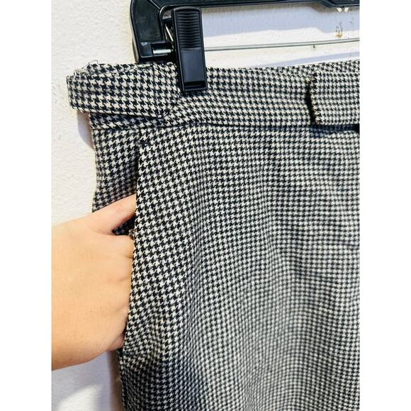 OFFICINE GÉNÉRALE Black White Houndstooth 100% Wool Celeste Pants size 42 - Picture 8 of 15
